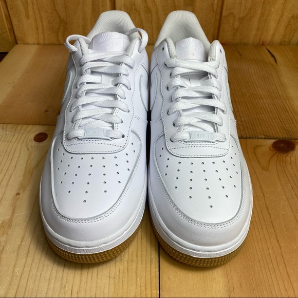 Nike Air Force 1 \'07 White Gum Brown DJ2739-100 Men\'s Shoes NEW/10.5 M